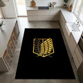 Attack on Titan Survey Corps Rug Anime Gaming Room Carpet
