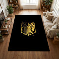 Attack on Titan Survey Corps Rug Anime Gaming Room Carpet