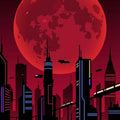 Cyberpunk City Area Rug Gaming Room Neon Bedroom Carpet Washable