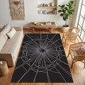 Broken Glass Area Rug Dark Aesthetic Bedroom Carpet Washable