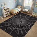 Broken Glass Area Rug Dark Aesthetic Bedroom Carpet Washable