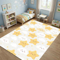 Cute Star Cloud Nursery Rug Baby Room Decor Washable NonSlip Play