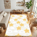 Cute Star Cloud Nursery Rug Baby Room Decor Washable NonSlip Play