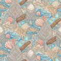 Coastal Macrame Sea Area Rug Beach House Bathroom Carpet Washable