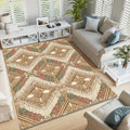 Boho Macrame Geometric Area Rug Living Room Bedroom Carpet