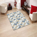 Fish Scale Coastal Area Rug Beach House Bathroom Carpet Washable