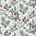 Woodland Pinecone Area Rug Living Room Winter Carpet Washable