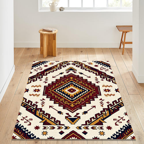 Aztec Southwestern Area Rug Living Room Tribal Carpet Washable
