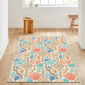 Coastal Macrame Sea Rug Beach House Bedroom Carpet Washable