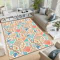 Coastal Macrame Sea Rug Beach House Bedroom Carpet Washable