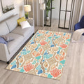 Coastal Macrame Sea Rug Beach House Bedroom Carpet Washable