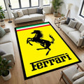 Ferrari Prancing Horse Racing Area Rug