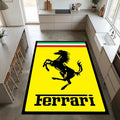 Ferrari Prancing Horse Racing Area Rug