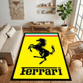 Ferrari Prancing Horse Racing Area Rug