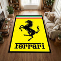 Ferrari Prancing Horse Racing Area Rug