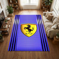 Ferrari Scuderia Purple Area Rug Gaming Room Bedroom Carpet