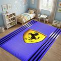 Ferrari Scuderia Purple Area Rug Gaming Room Bedroom Carpet