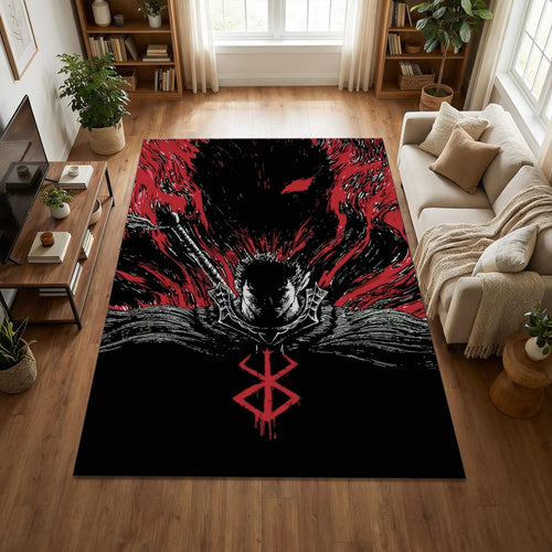 Berserk Berserker Armor Rug Dark Fantasy Bedroom Carpet Washable