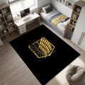 Attack on Titan Survey Corps Rug Anime Gaming Room Carpet