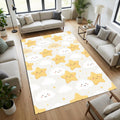 Cute Star Cloud Nursery Rug Baby Room Decor Washable NonSlip Play
