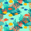 Ocean Coral Reef Fish Rug Kids Bathroom Play Mat Washable NonSlip